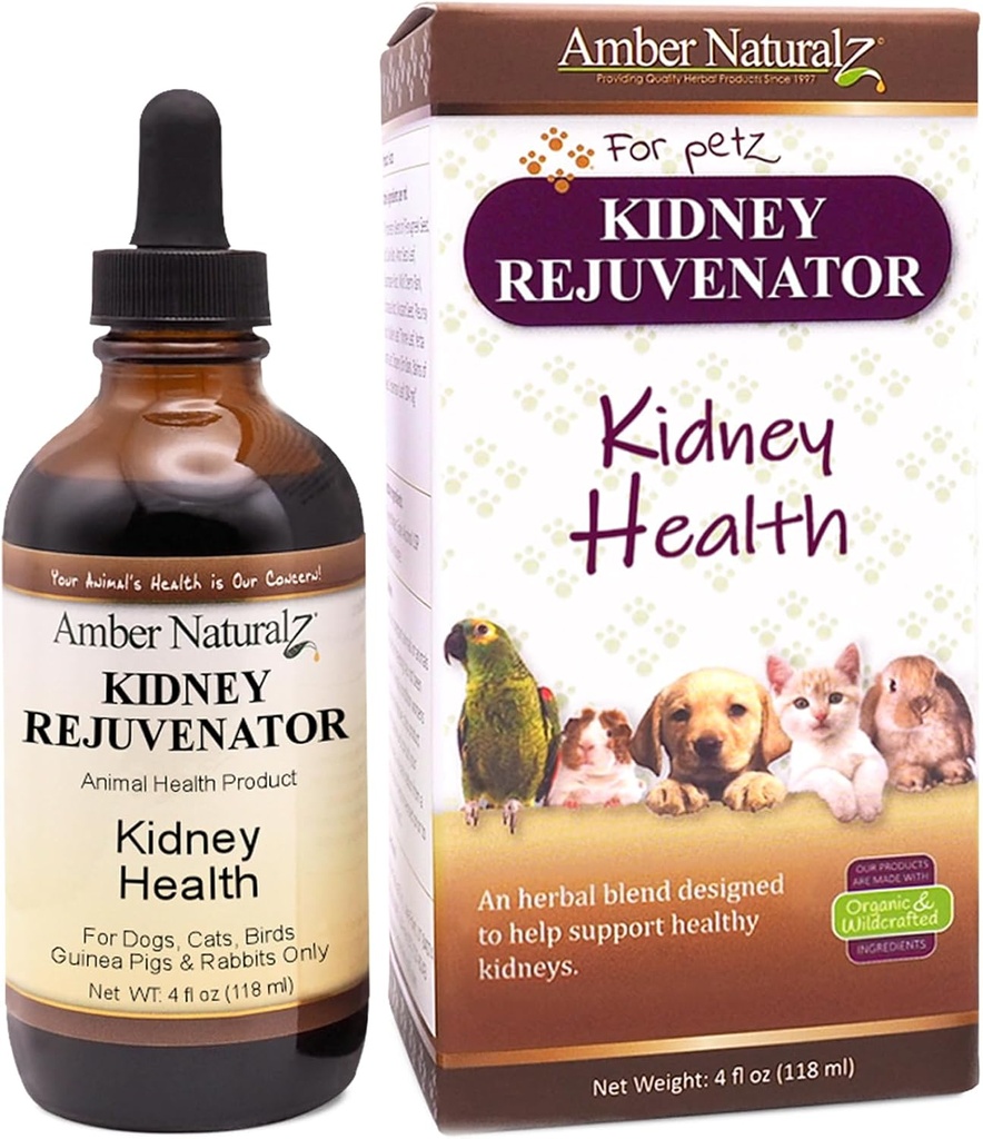 Amber NaturalZ nier verjonger kruidensupplement voor honden, katten, vogels, konijnen, en Guinee Pigs 