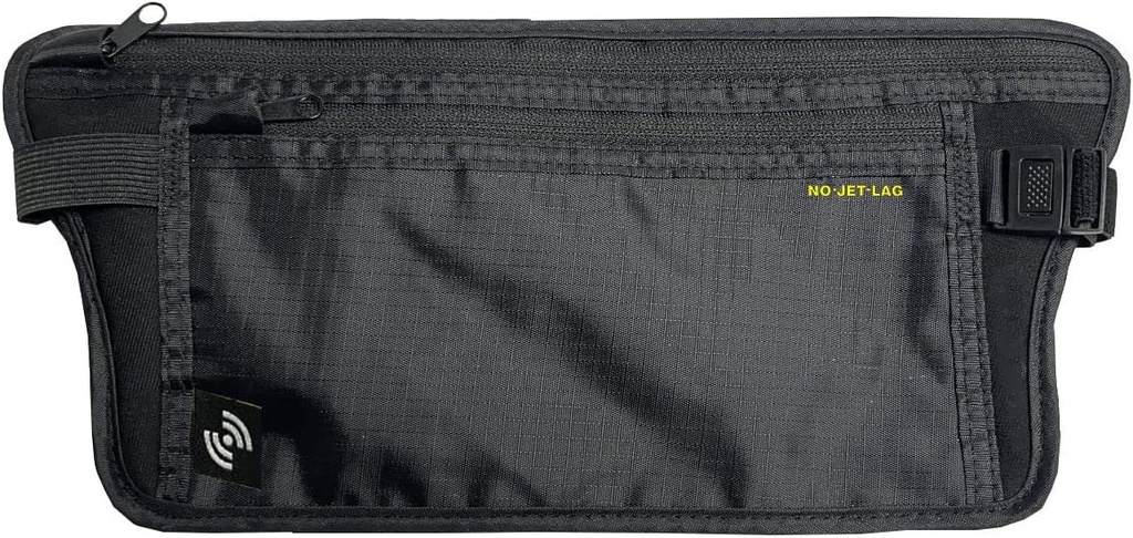 NO Jet Lag Travel Waist Pouch, Passport Holder voor reizen met RFID blokkeren technologie, Verborgen Reistas om contant geld, creditcards, telefoons, reizen essentieel te beschermen