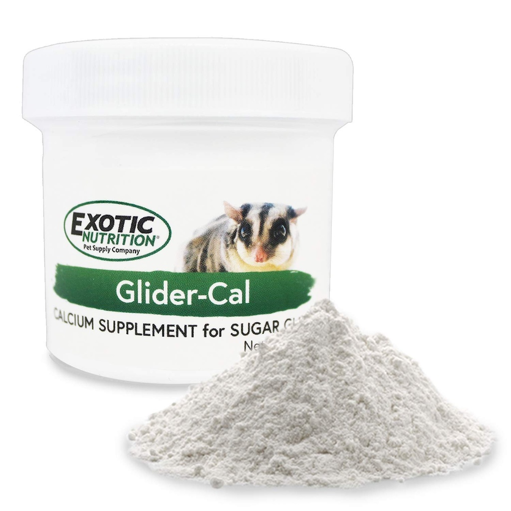 Exotic Nutrition Glider-Cal (3,5 oz.) - Calciumsupplement voor suiker Gliders - voorkomt Hind Leg verlamming