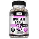 Kaya Naturals Hair Skin Nail Capsules met Biotine - Haar- en huidvitaminen, Vitamine D Vitamine B-12 Een foliumzuur ondersteuning, Haar ondersteuning Vitamine Supplement voor haar huid Nagels- 30 Count Capsules