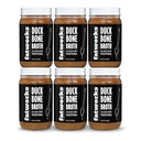 Fatworks Gourmet Cage-Free Duck Bone Broth, traditionele smaak, Keto, Paleo, Collagen Rich, Conservatieve Gratis, 6 pak van 15 oz. Potten