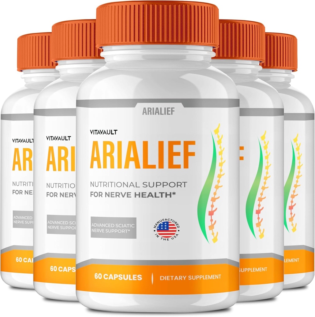 Suppléments Cerveau d'Aralief pour Capsules de Mémoire et de Focus, Aria LIEF Formule avancée Brain Health Support Pills Maximum Strength Nootropics Arialief Toutes les pilules de Support Naturel Avis (5 Pack)
