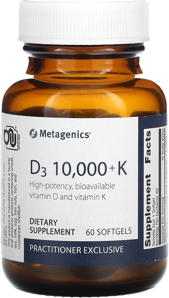 Metagenics D3 10.000 met K2 Zachte Gels, 60 Tellen
