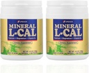 Mineral L-Cal Calcium met vitamine D3, 4 maanden levering, wateroplosbare bal Formaat met magnesium & mineralen, snelle absorptie Calcium Magnesium D3 Supplement, 1.300 Ballen per fles, 130g Elk, Verpakking van 2