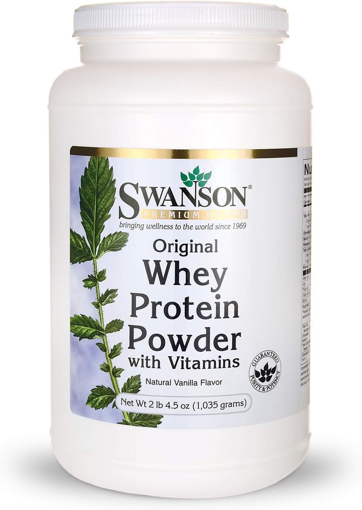 Wei Proteïnepoeder 36,5 oz vanille smaak (1.035 gram)