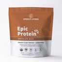Sprout Living Epic Protein, Plant Based Protein & Superfoods Powder, Chocolate Maca Powder 