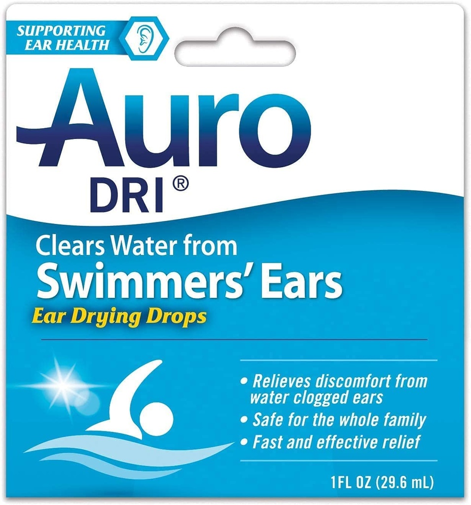 Auro-Dri Zwemmers oor vloeibaar 1 OZ (VERPAKKING VAN 3)