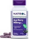 Natrol Acai Berry 900 mg par portion, supplément alimentaire pour le soutien antioxydant, 75 capsules, 37 jours d'approvisionnement