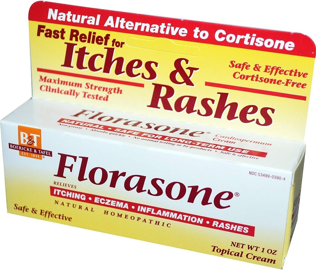 Boericke & Tafel Florasone Jeuken & Rashes Cream - 1 oz, 2 Pack