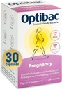 Optibac Probiotica Zwangerschap - 12 miljard CFU & FOS vezels, Vegan Probiotica Supplement voor zwangere en borstvoeding vrouwen, 30 capsules