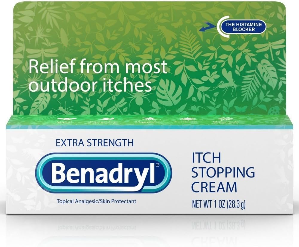 Benadryl Itch Stopping Cream Extra Sterkte 1 oz (verpakking van 8)