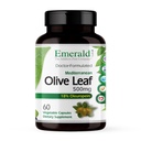 EMERALD LABS Mediterranean Olive Leaf 500mg - Glutenvrij, Veganistisch Olive Leaf Extract - Ondersteunt Huid, Immune & Heart Health - 60 plantaardige capsules (tot 60 dagen levering)
