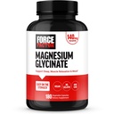 Facteur de force Magnésium Glycinate, supplément de magnésium pour les femmes et les hommes pour soutenir le sommeil, la relaxation musculaire et l'humeur, facile sur l'estomac, végétalien, alimentation 3 mois, 180 capsules