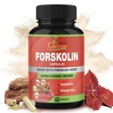 Forskolin Suppléments Capsules avec Curcumine Turmère, Arjuna, Garcinia Cambogia, Thé Vert - 60 Capsules