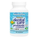 Natures Plus Adultes Soins dentaires Probiotiques - Supplément pour la santé des dents et des gencives - Saveur de menthe poivrée - 60 Lozanges végétariennes (30 portions)
