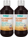 NOW Supplements, Liquid Elderberry for Kids with Zinc and Astragalus, Immune Support*, 8-Ounce, Packaging May Vary (Pack of 2)