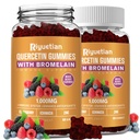 Bromelaïne, met zink, vitamine C, vlierbessen voor Lung Immune Ondersteuning Supplement voor kinderen Volwassenen, Cardiovasculair, Aging ondersteuning Kauwbare vitamines, Vegan, 120 Tellen