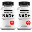 Research Labs NAD+ Supplement 2 for 1 Ad. Eigen Formule w/Patent Whending RiboYOUNGTM. NRF2 Activator, Nicotinamide Riboside, Quercetin, Resveratrol, Betaine. True NAD Supplement Anti Aging...