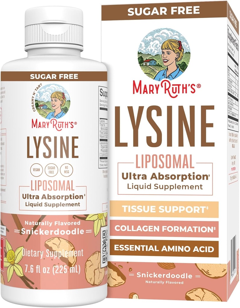 Vegan Lysine Supplement by MaryRuth's Ultra Absaturation 
