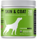 Matrix de champignons Canine Bio Poudre de champignons Peau et Supplément de manteau, 200 Grams (Emballage May Vary)