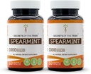 Geheimen van de Tribe Spearmint Capsules 1000 mg Spearmint (Mentha spicata) Gedroogd blad, Vrouwen Hormone Ondersteuning Supplement (2x60 Capsules)