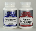Anabol Naturals Meta GHR Stack: Metaboplex 120 caps, 600 mg en Amino GHReleasers120 caps, 800 mg