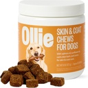 Ollie Dog Skin & Coat Supplement, kalmeert geïrriteerde huid, bevordert gezonde & Shiny Fur & Coat, 60 Graaf Appx.