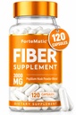Les plus riches en fibres des États-Unis Supplément 120 Capsules Mega Dose 3000mg Mélange Psyllium Husk, Aloe Vera, Chia Seed & Lin Poudre Gut Santé, Propreté, Constipation