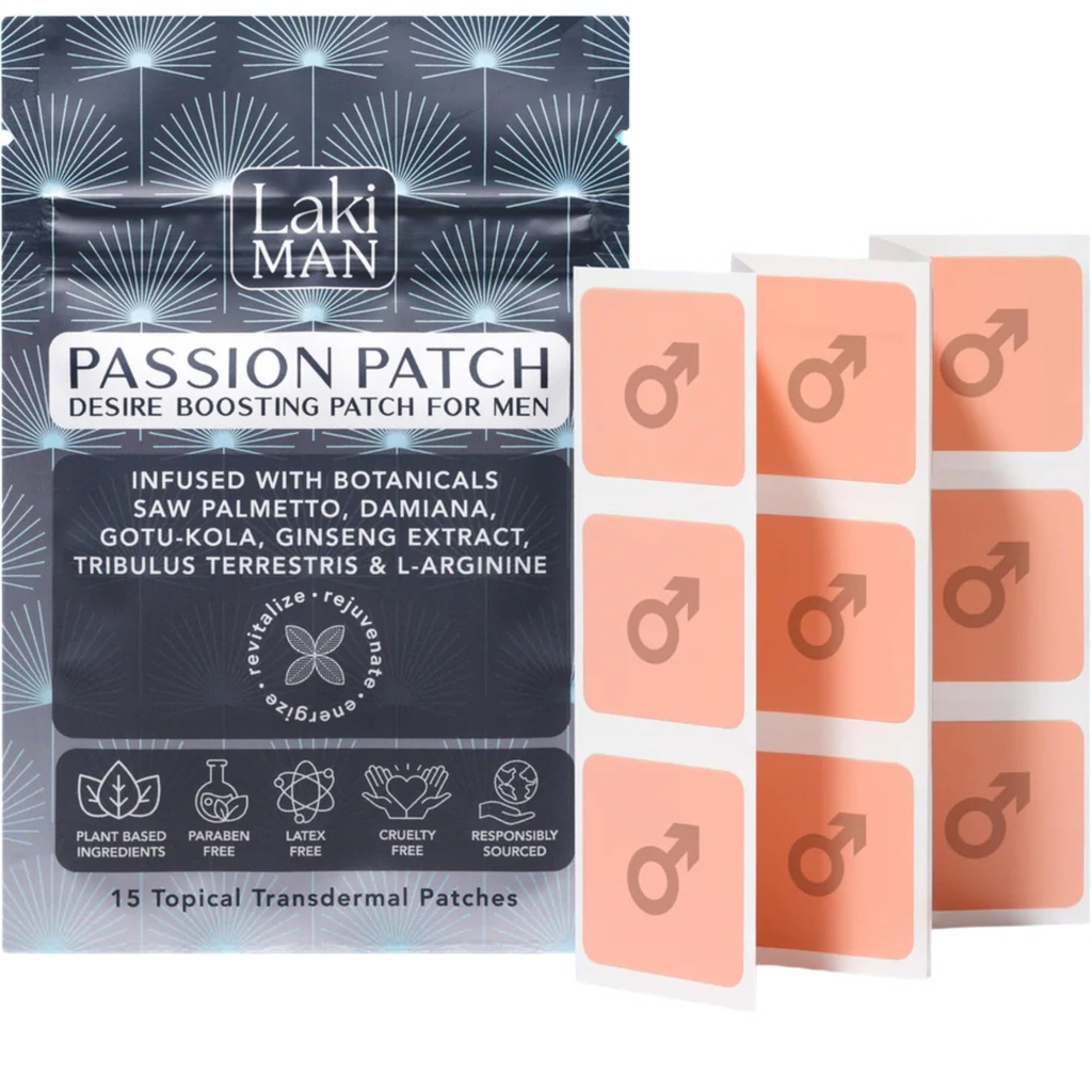 Laki Naturals Passie Patch voor mannen (pakket van 15) 
