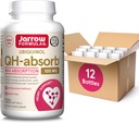 Jarrow Formulas QH-Absorb, 100 mg, Ubichinol Dieetsupplement voor gezonde cardiovasculaire functie, 120 Softgels, 120 Day Supply,12 Packs