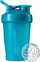 BlenderBottle Classic Shaker Bottle Perfect for Protein Shakes and Pre Workout, 20-Ounce, Teal