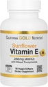 California Gold Nutrition Sunflower Vitamine E met gemengde tocoferolen, 400 IE, 90 Veggie Softgels