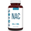 NAC Supplement (N-Acetyl Cysteine) - 1000 mg-antioxidant Ondersteuning - Bevordert de gezondheid van de lever en detoxificatie - Verhoogt de gezondheid van de longen en de immuunsysteem - plantaardige capsules - 120 tellen - 60 porties