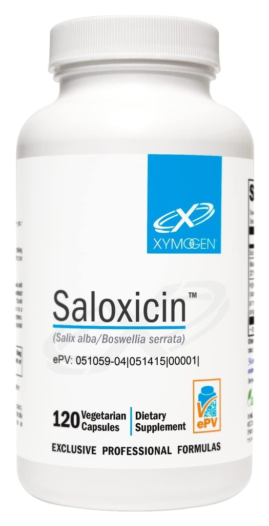 XYMOGEN Saloxicine - Antioxidant Support Supplement - Grape Seed Extract, Granaatappelfruit & Cranberry Supplement - White Willow Bark & Boswellia Extract Capsules (120 capsules)