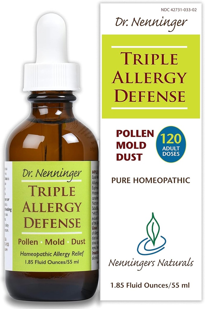 Défense antiallergique triple 120 doses de la poussière de moulage de pollen multisymptômes