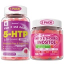 LILICARE bundel: 5HTP Gummies with Magnesium Glycinate - Melatonine Free Slaap Gummies for Adults & Kids 8+ & Inositol Gummies Ideaal 40:1 Ratio Myo & D-Chiro Inositol Supplement