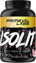 Primeval Labs ISOLIT - Poudre de protéines de lactosérum, 100 % d'isolat de lactosérum, 25g de protéines, BCAA, absorption rapide, digestion facile (Shortcake aux mûres, 2lb)