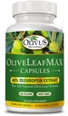 OliveLeafMAX Olive Leaf Extract (40% Oleuroepin) + Organic Olive Leaf Powder + No Fillers + 60 Vegetarische Capsules + Gemaakt uit Spanje en geproduceerd in de VS bij GMP Facility