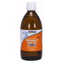 NOW Supplementen, Omega-3 Visolie Vloeibaar, Moleculaire Gedistilleerd, Citroen Gearomatiseerd, 16,9-Ounce