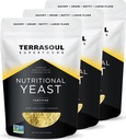 Terrasoul Superfoods Premium Nutritional Gist Flakes, 3 Lbs (pakket van 3), Verstevigde, Savory Superfood voor Vegan kaas, Seizoenen, en Plant-Based Protein Boost