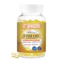 Lepelige Mini Omega 3 Visolie, iFOS Gecertificeerd, 1290 mg Per Serving, 120 Softgels Parels, Kleine grootte Gemakkelijk te slikken Capsules voor vrouwen en senioren, Made in USA