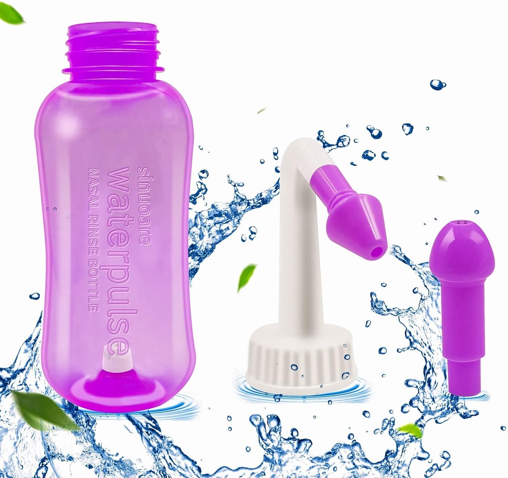Nasale Wash Bottle, Abnaok Sinus Rinse en Neus Irrigatie Neuswas Bottle Pot Device Neus Irrigatie Perfect voor volwassenen en kinderen