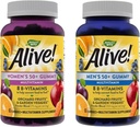 La nature est vivante ! Femmes et hommes 50+ Multivitamines Gummy, B-Vitamines, Saveurs délicieuses, 60 Gummies par bouteille