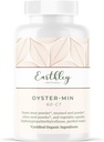 Earthley Wellness, Oyster-Min Capsules, Natural Zink & Mineraal Supplement, bevordert energie & Mood, rijk aan antioxidanten & Aminozuren, 100% zuiver & Bio beschikbaar (60 capsules)