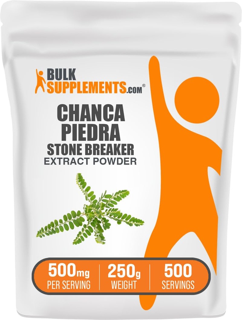 BulkSupplements.com Poudre d'extrait de Piedra de Chanca - Chanca Piedra Stone Breaker, supplément à base de plantes - Vegan & Gluten Free, 500mg par portion, 250g (8,8 oz) (paquet de 1)