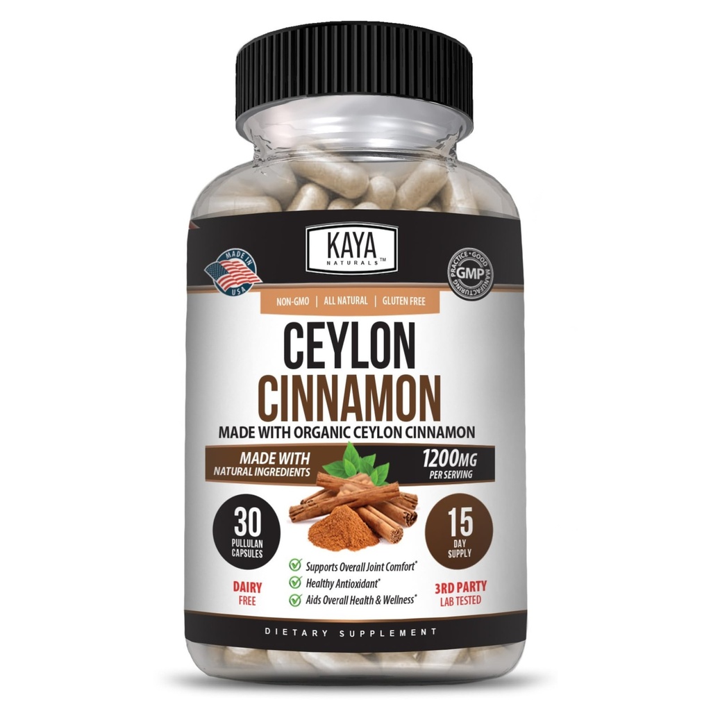 Kaya Naturals Ceylon Cinnamon Supplement 