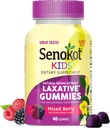 Senokot Kids Mixed Berry Laxative Gummies for Age 2+, Senna Extract for Gentle, Overnachting Verlichting van Occasional Constipatie, 40 ct