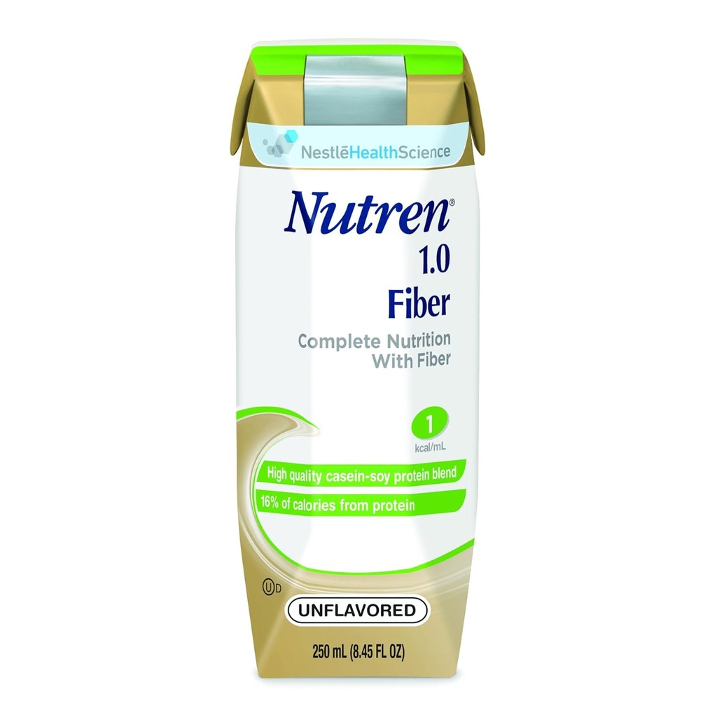 Nutren® 1.0 Vezel - Unflavored - Calorieën 250 / 250 ml Verpakking 250 ml Tetra Prisma - Case of 24