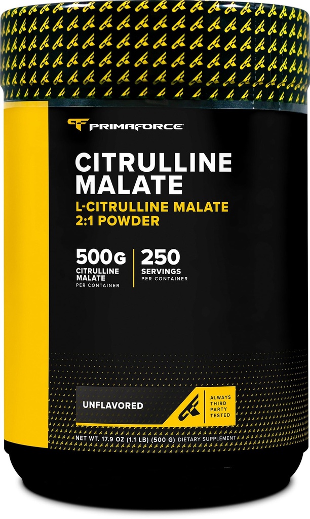 PrimaForce L-Citrulline Malate Powder, Unflavored, 500 Gram - Vegan, Non-GMO