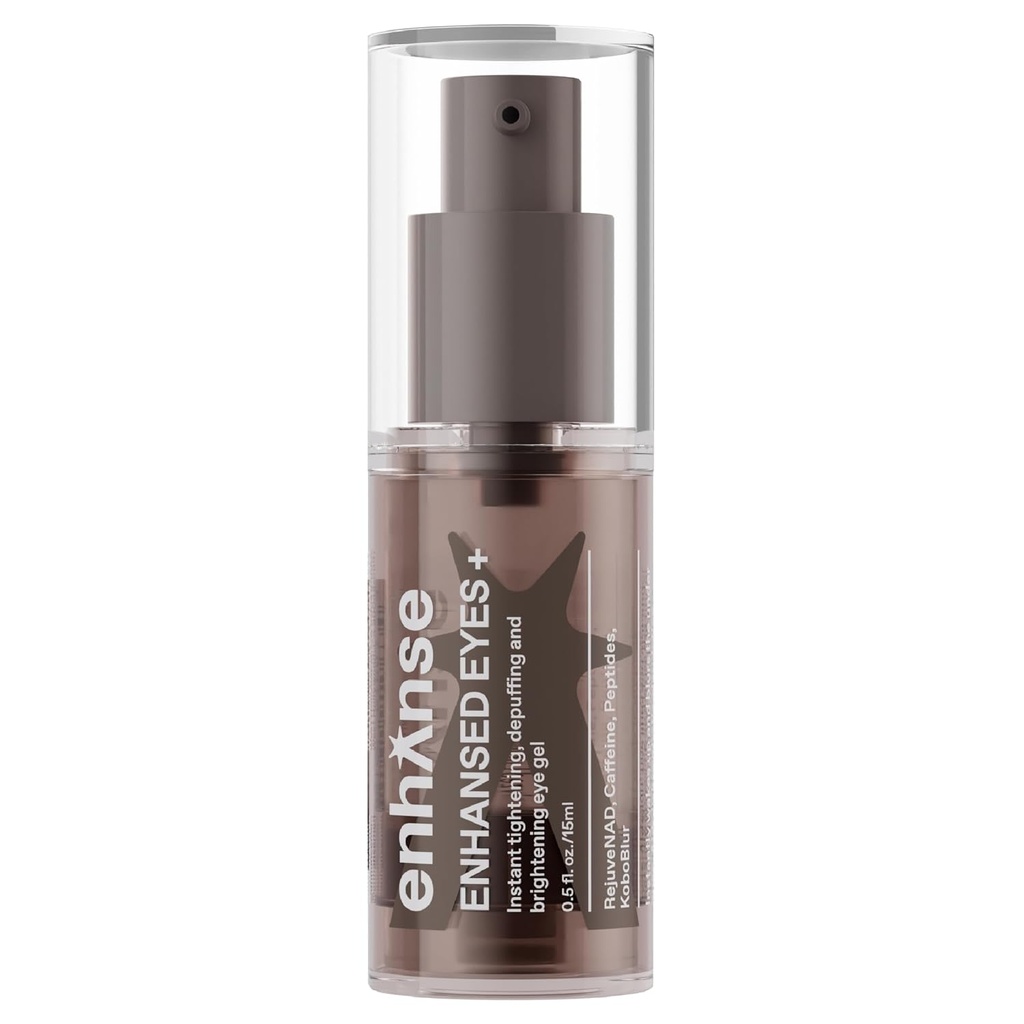 Under Eye Gel for Men, Cafeine Eye Cream, Peptides, RejuveNAD, Instant Tightening, Brightening, Depuffing voor Under Eye Bags, Blurs Fine Lines en Dark Circles, 0.5 Fl Oz